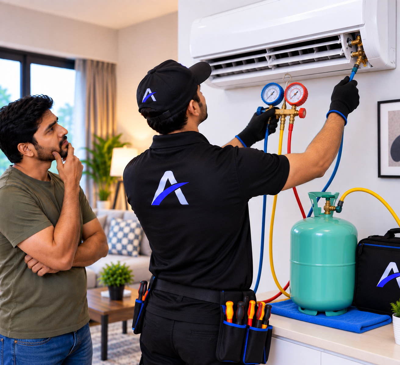 AC gas refill