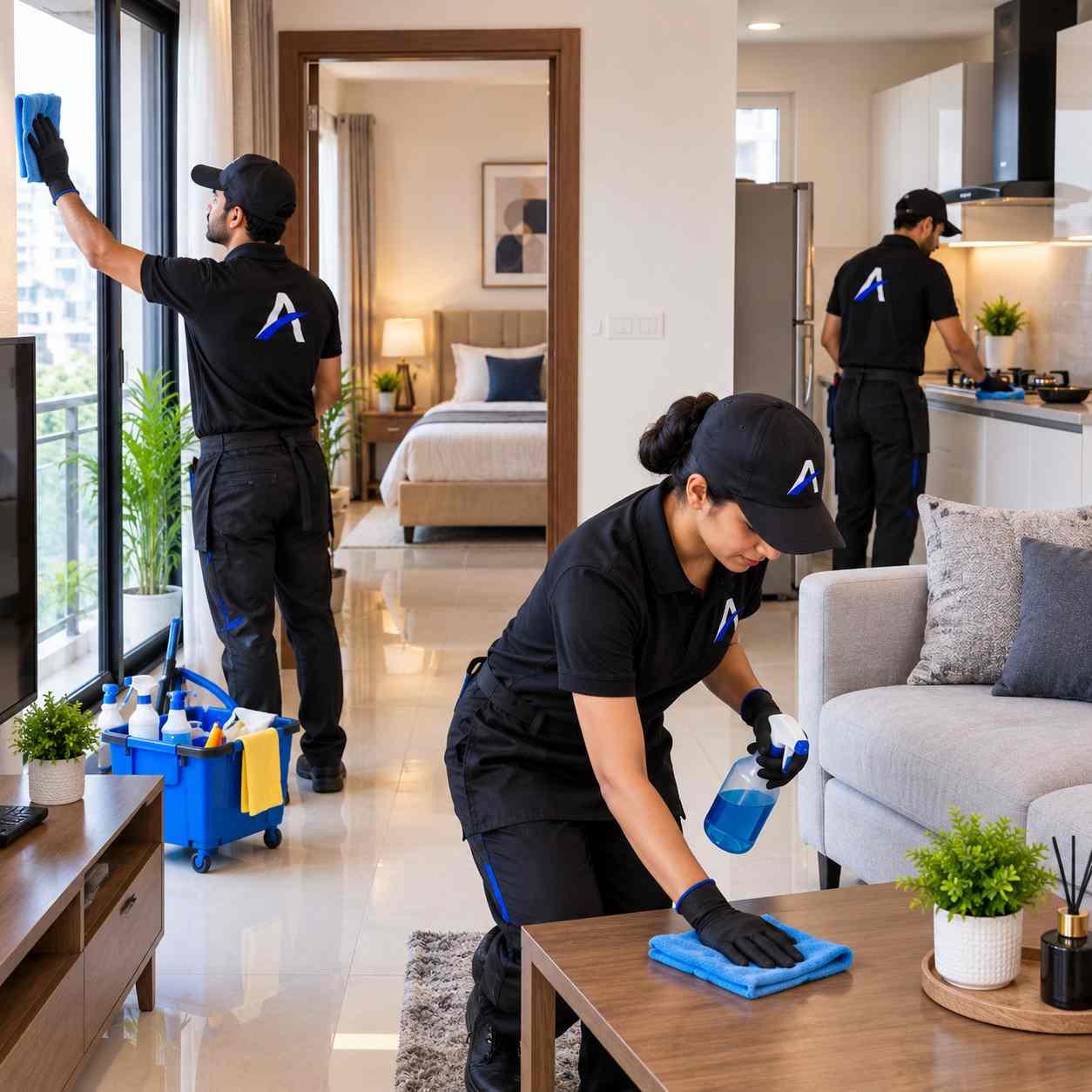 Full home cleaning - 1 BHK