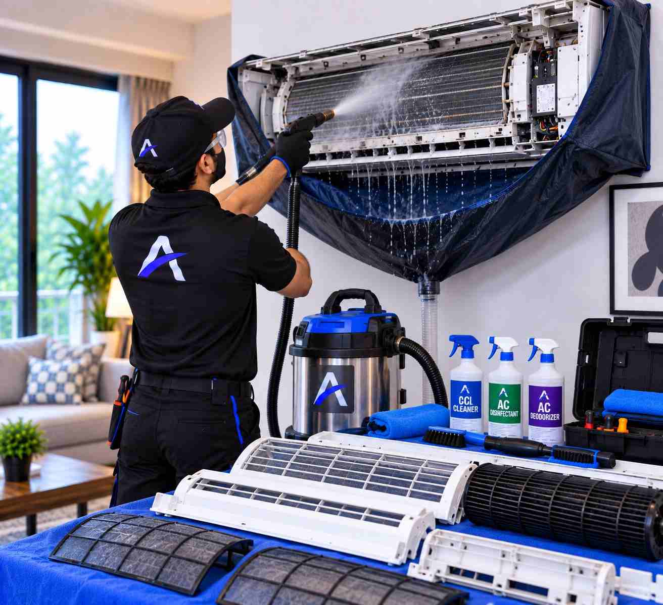 Deep AC cleaning
