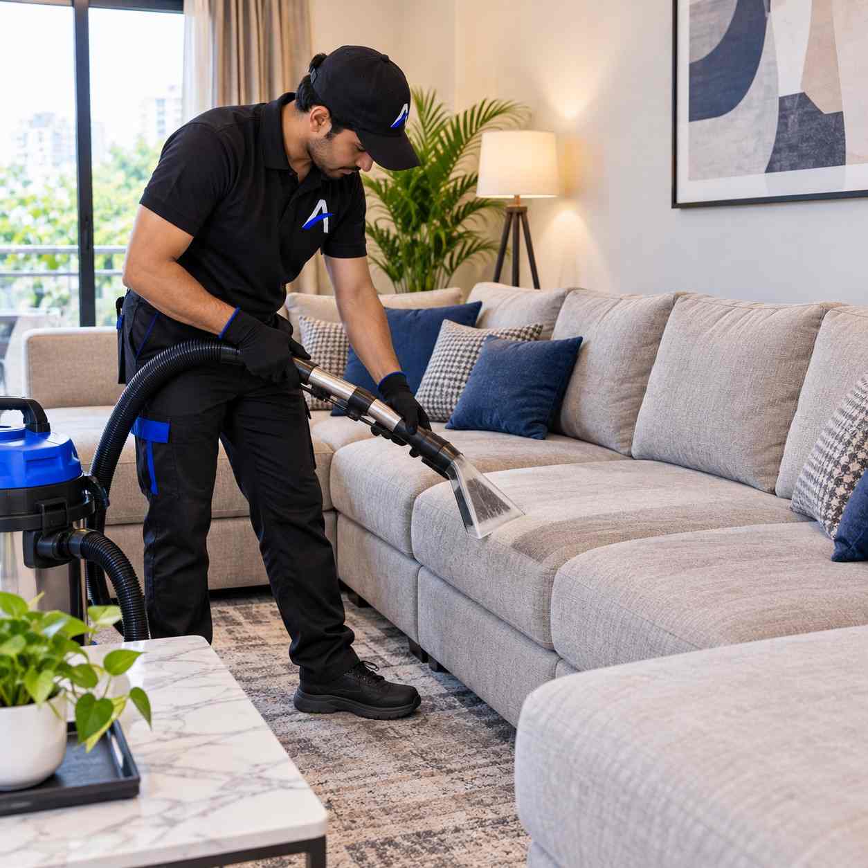 Sofa cleaning - 5 seater