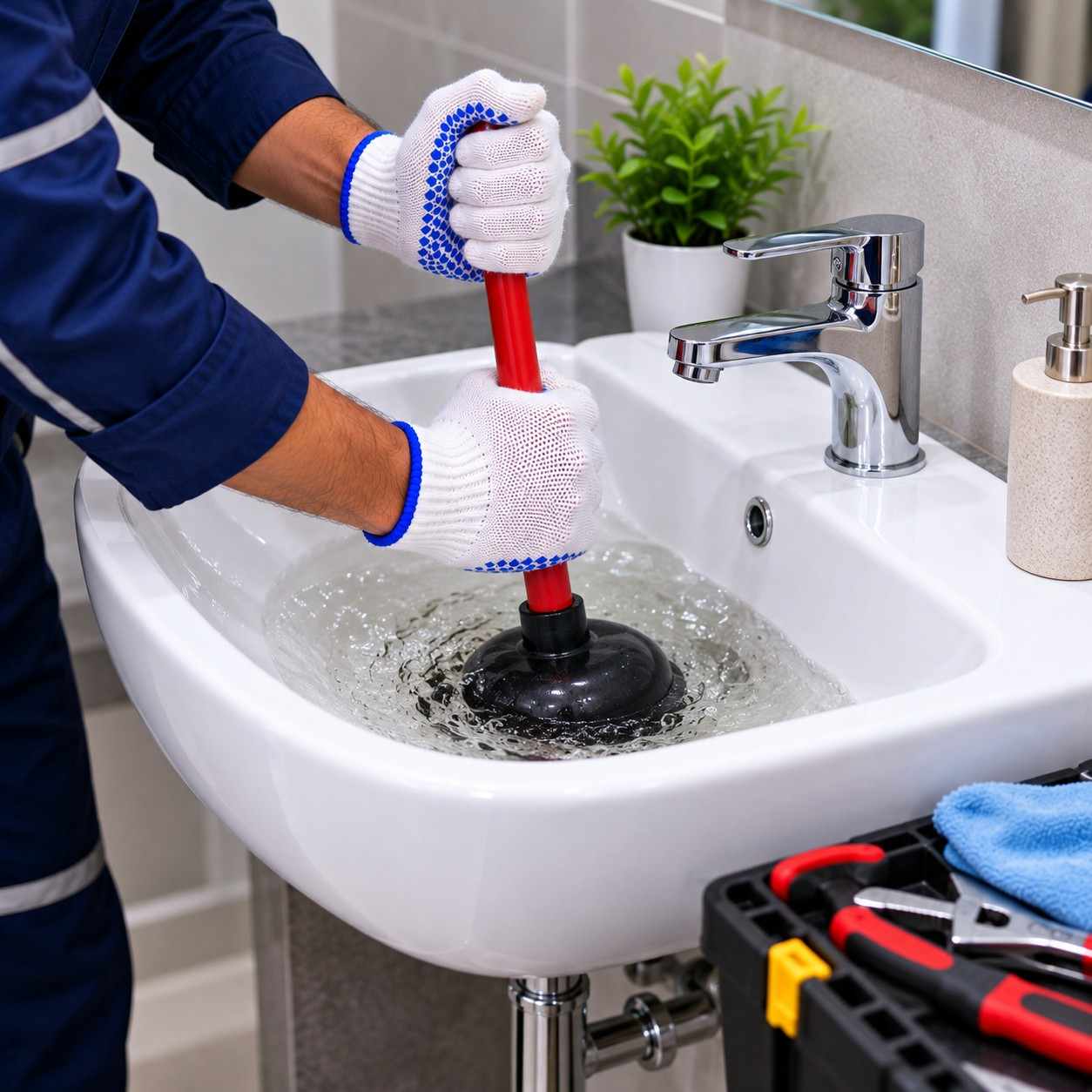 Basin blockage
