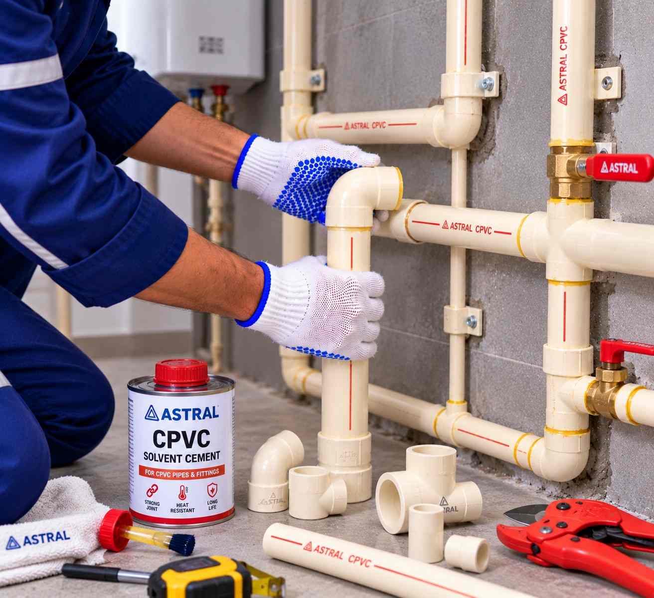 CPVC pipe work